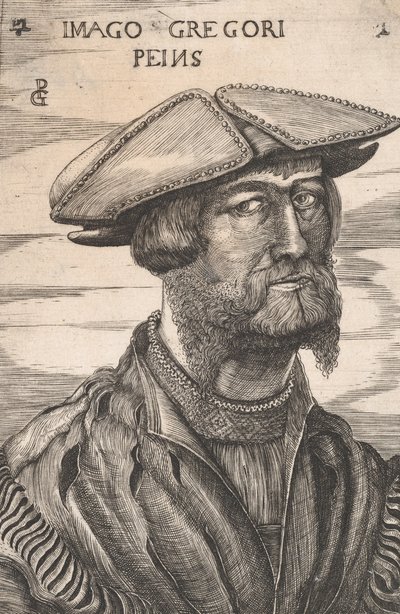 Portræt af Georg Pencz Imago Gregori Peins. af Unbekannt