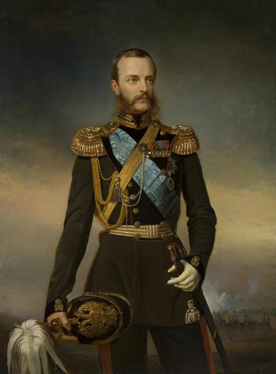 Portræt af storhertug Michael Nikolaevich af Rusland 1832-1909, begyndelsen af 1860