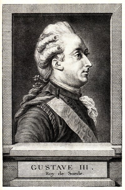 Portræt af Gustav III af Sverige, begyndelsen af det 19. århundrede. af Unbekannt