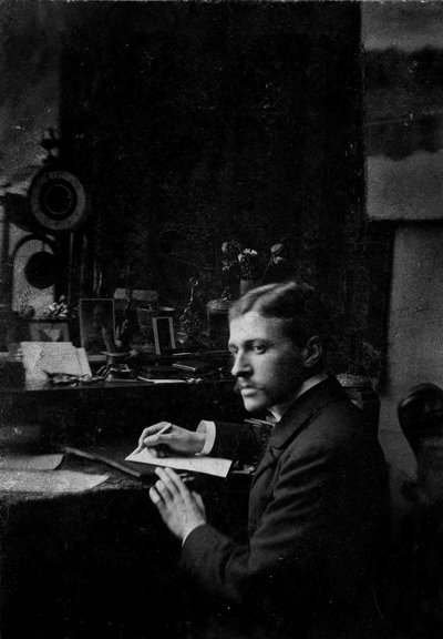 Portræt af Hugo von Hofmannsthal 1874-1929, ca 1899. af Unbekannt
