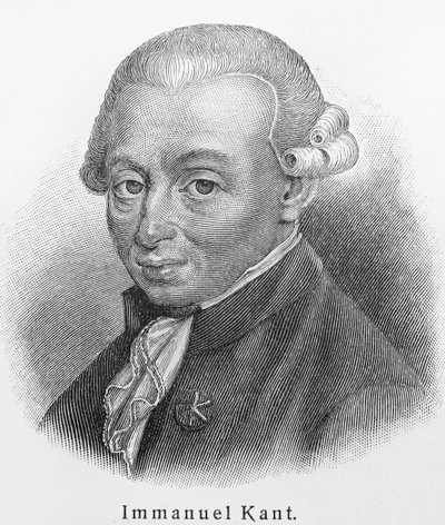 Portræt af Immanuel Kant 1724-1804 af Unbekannt