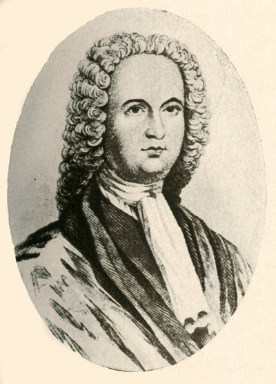 Portræt af James Logan, i paryk og dommerkåbe, båret i Pennsylvania, 1745, 1937. af Unbekannt