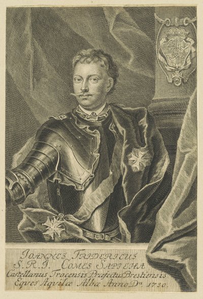 Portræt af Jan Fryderyk Sapieha 1680-1751, 1730. af Unbekannt