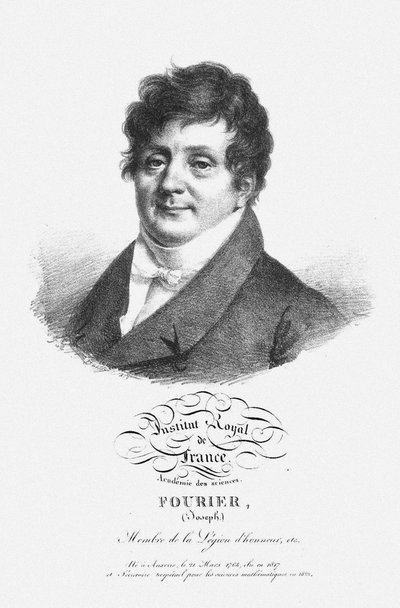 Portræt af Jean Baptiste Joseph Fourier 1768-1830 af Unbekannt