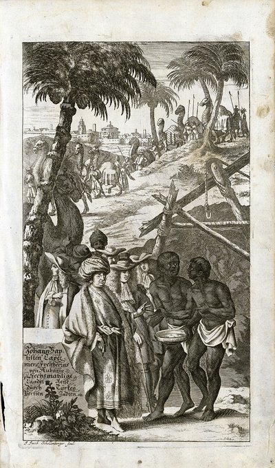 Portræt af Jean Baptiste Tavernier i orientalsk kjole, 1681 af Unbekannt