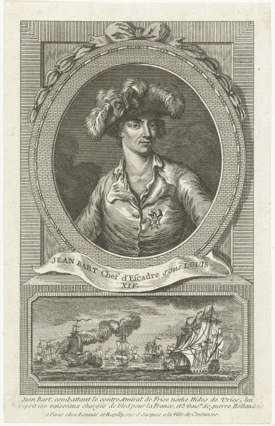 Portræt af Jean Bart 1650-1702, 1694. af Unbekannt