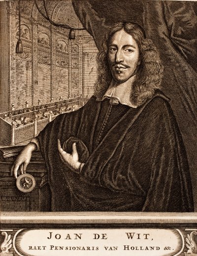 Portræt af Johan de Witt 1625-1672 Fra: Krigsscene, 1675. af Unbekannt