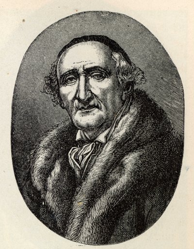 Portræt af Johann Gottfried Schadow 1764-1850. af Unbekannt