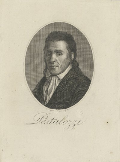 Portræt af Johann Heinrich Pestalozzi 1746-1827, 1805. af Unbekannt