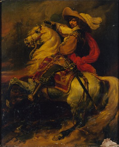 Portræt af Josias Rantzau 1609-1650, som marskal af Frankrig, ca 1834. af Unbekannt