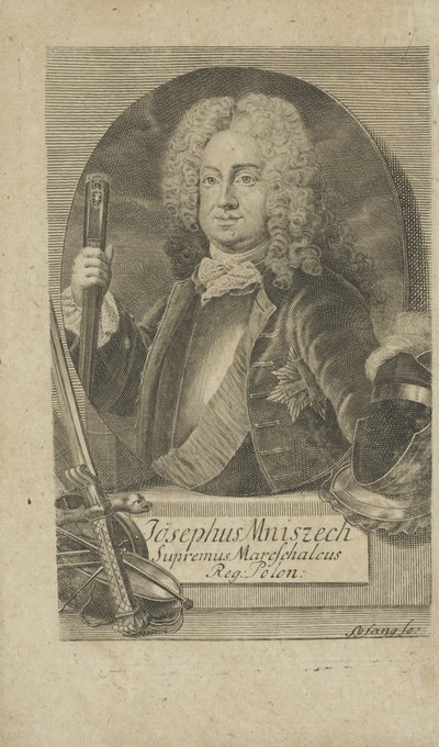 Portræt af Jozef Wandalin Mniszech 1670-1747, før 1734. af Unbekannt