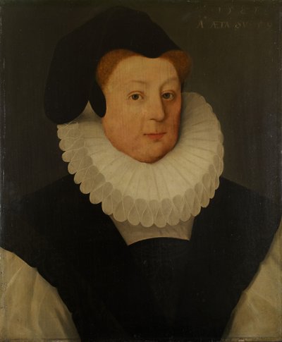 Portræt af Katherine, Lady Gresley, 1585. af Unbekannt