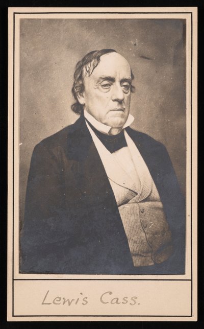 Portræt af Lewis Cass 1782-1866, før 1866. af Unbekannt