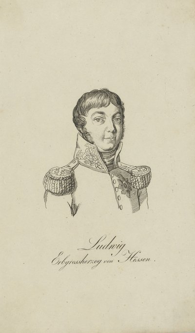 Portræt af Louis I, storhertug af Hessen 1753-1830, 1806. af Unbekannt