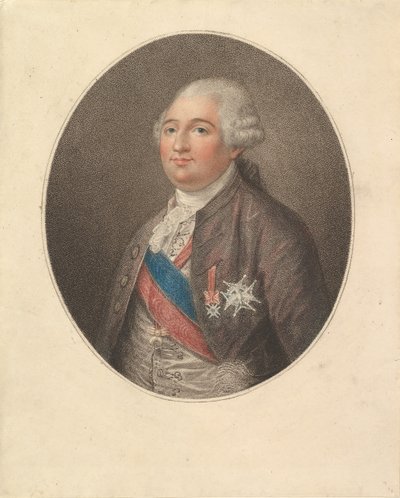 Portræt af Louis XVI, slutningen af det 18. århundrede. af Unbekannt