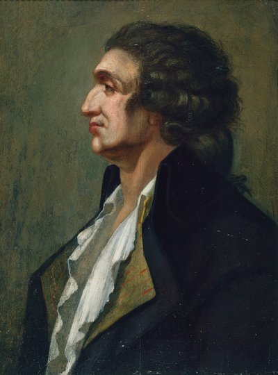 Portræt af Marie Jean Antoine Nicolas Caritat, Marquis de Condorcet, 2. halvdel af 18. årh. af Unbekannt