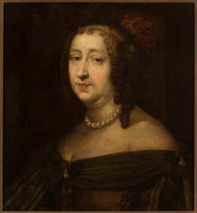 Portræt af Marie Louise Gonzaga 1611-1667, dronning af Polen, midten af det 17. af Unbekannt