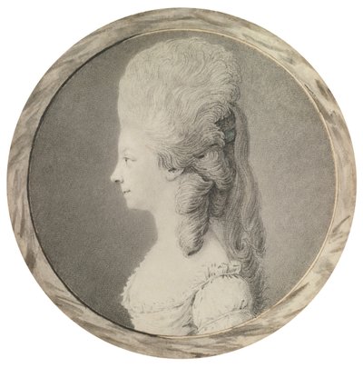 Portræt af Marie Louise af Savoyen 1749-1792, prinsesse af Lamballe, anden halvdel af det 18. århundrede af Unbekannt