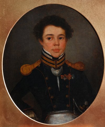 Portræt af Mikhail Ivanovich Ozerov 1792-1867, s. 1815 af Unbekannt