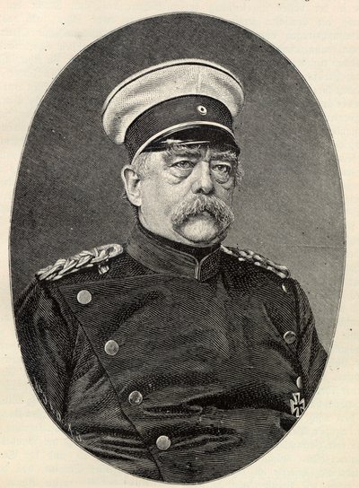 Portræt af Otto von Bismarck 1815-1898. af Unbekannt