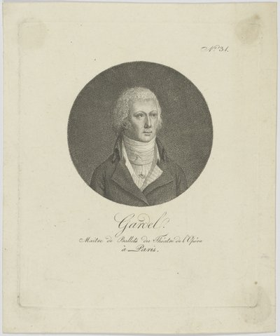 Portræt af Pierre-Gabriel Gardel 1758-1840, ca. 1787. af Unbekannt