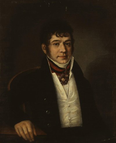 Portræt af Platon Bogdanovich Ogarev 1777-1838, 1810p af Unbekannt