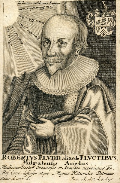 Portræt af Robert Fludd 1574-1637, 1600-tallet af Unbekannt