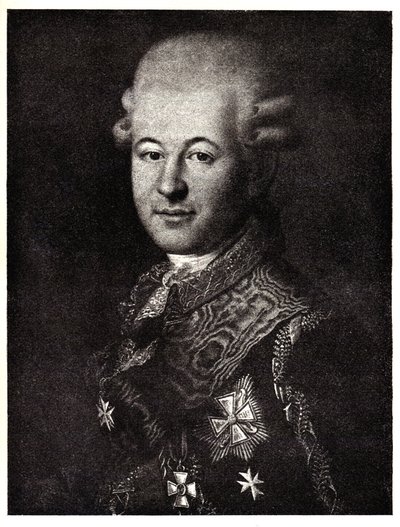 Portræt af Semyon Zorich 1745-1799, Katarina den Stores favorit, tidligt i det 19. af Unbekannt