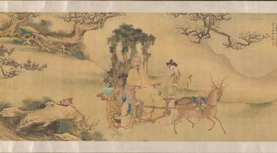 Portræt af Shaoyu i skikkelse af Liu Ling, ca. 1795. af Unbekannt