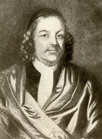 Portræt af Simon Bradstreet, i kjole og kasket, c1640, 1937. af Unbekannt