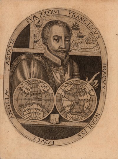 Portræt af Sir Francis Drake, 1596. af Unbekannt