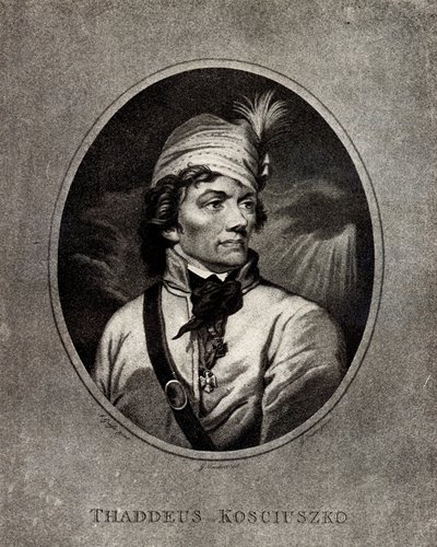 Portræt af Tadeusz Kosciuszko 1746-1817, begyndelsen af ​​det 19. af Unbekannt