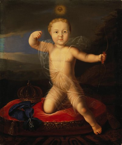 Portræt af Tsarevich Peter Petrovich af Rusland 1715-1719, første kvartal af 1800-tallet. af Unbekannt