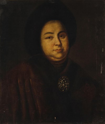 Portræt af Tsarina Evdokiya Feodorovna Lopukhina 1669-1731, hustru til zar Peter I af Rusland, 1 af Unbekannt