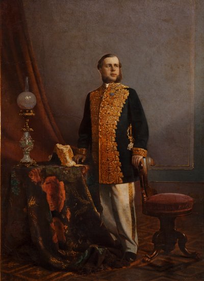 Portræt af Vasily Yurievich Poznansky 1828-1900, 1860