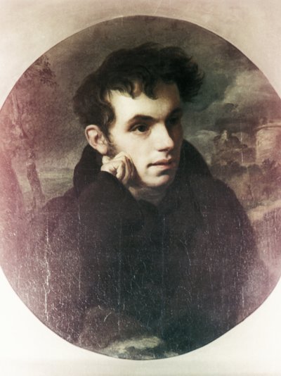 Portræt af Vasily Zhukovsky, digter og ven af Alexander Pushkin, Maleri af O, Kiprensky af Unbekannt