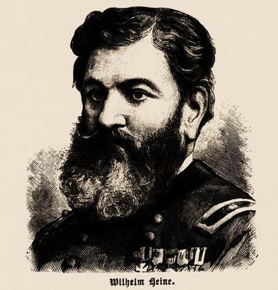 Portræt af Wilhelm Heine 1827-1885, 1886. af Unbekannt
