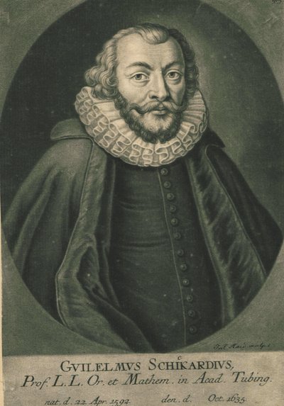 Portræt af Wilhelm Schickard 1592-1635. af Unbekannt
