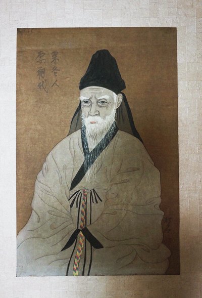 Portræt af Yi Hwang 1501-1570, 20. århundrede. af Unbekannt