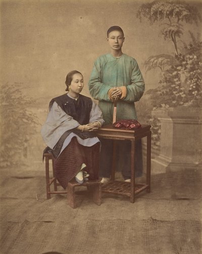 [Portræt af et kinesisk par], 1870