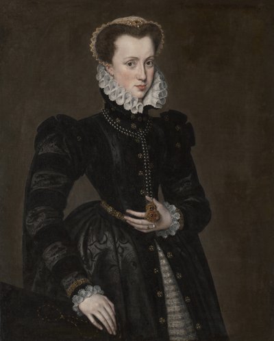 Portræt af en hofdame, 156070. af Unbekannt