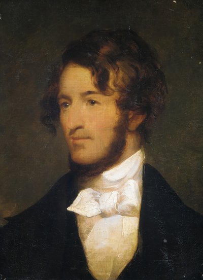 Portræt af en mand, 1800-1850. af Unbekannt