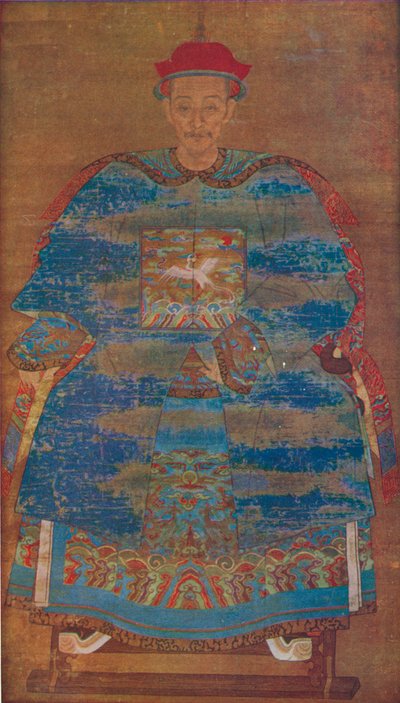 Portræt af en manchustatsmand, c1600-tallet af Unbekannt