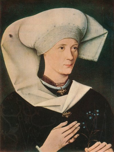 Portræt af en kvinde af familien Hofer, 1470, 1909 af Unbekannt