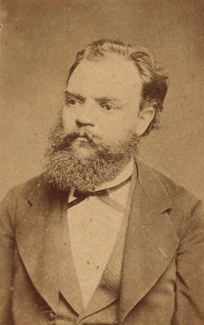 Portræt af komponisten Antonin Dvorak 1841-1904, ca. 1880. af Unbekannt