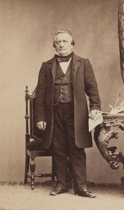Portræt af komponisten Franz Lachner 1803-1890, ca. 1850. af Unbekannt