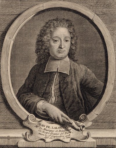 Porträt des Komponisten Jean-François Lallouette 1651-1728 von Unbekannt