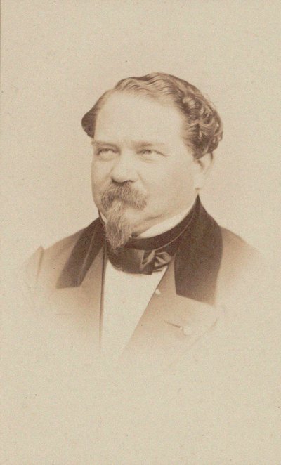 Portræt af komponisten Jean-Georges Kastner 1810-1867. af Unbekannt