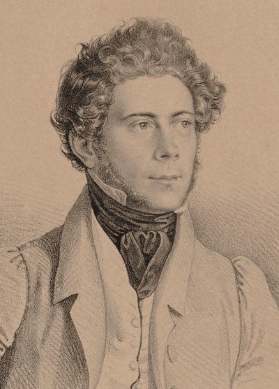 Portræt af komponisten Joseph Lanner 1801-1843, 1830. af Unbekannt