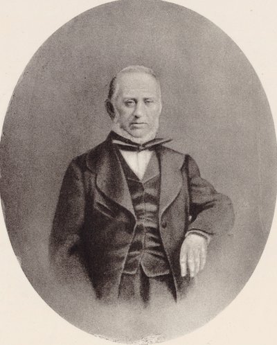 Portræt af komponisten Saverio Mercadante 1795-1870. af Unbekannt